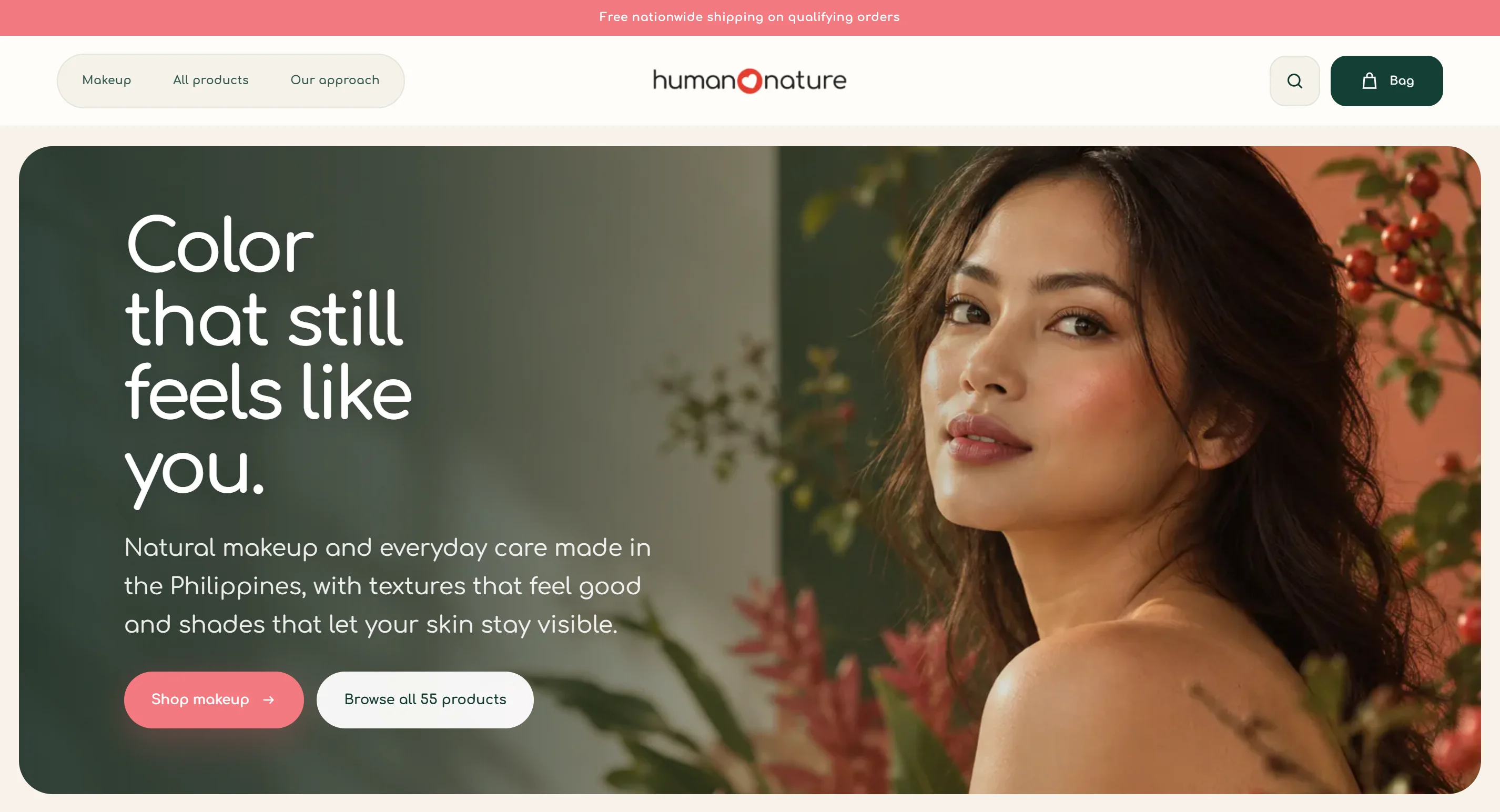 HUMAN NATURE website preview