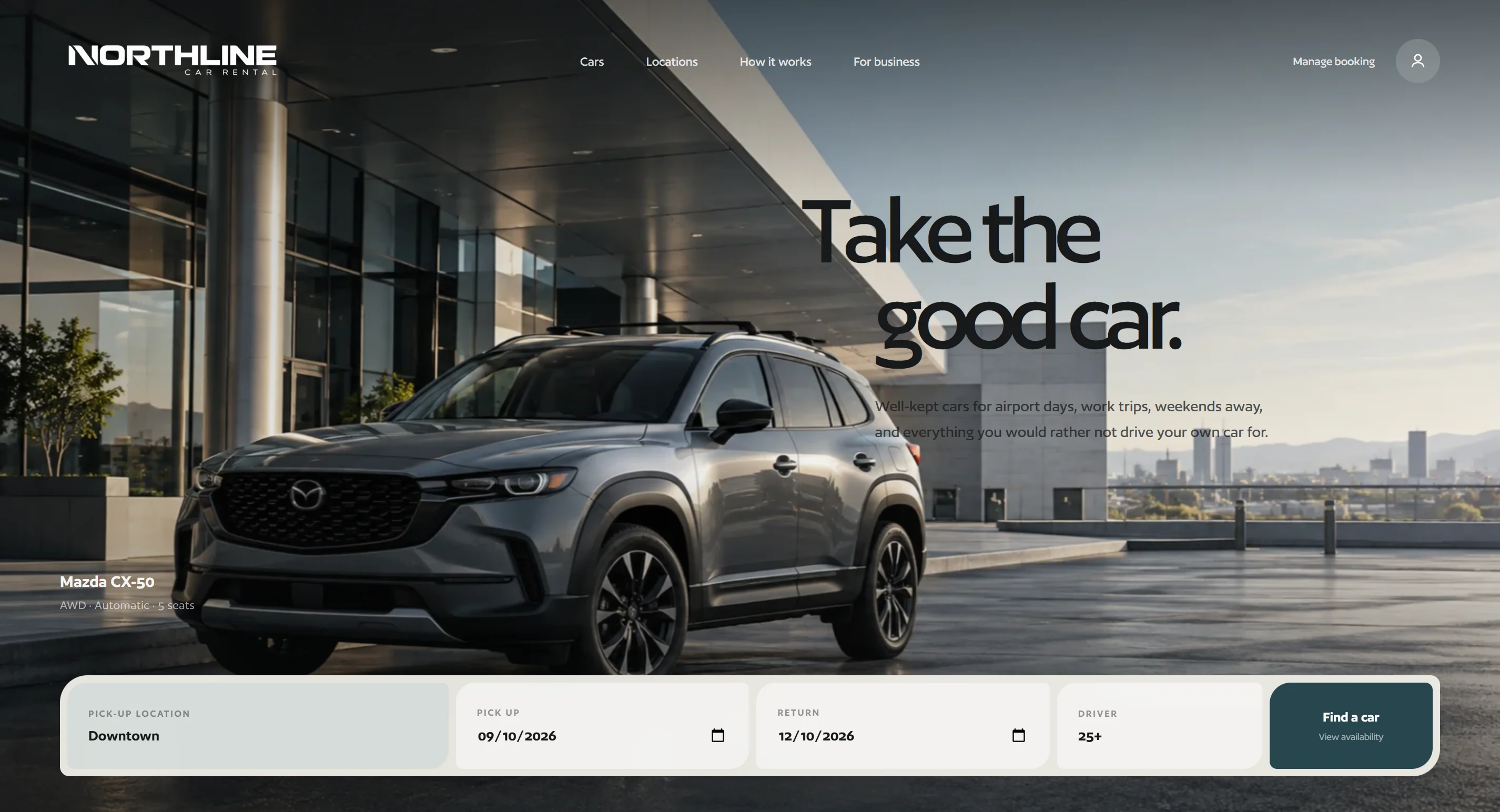 NORTHLINE car rental website
