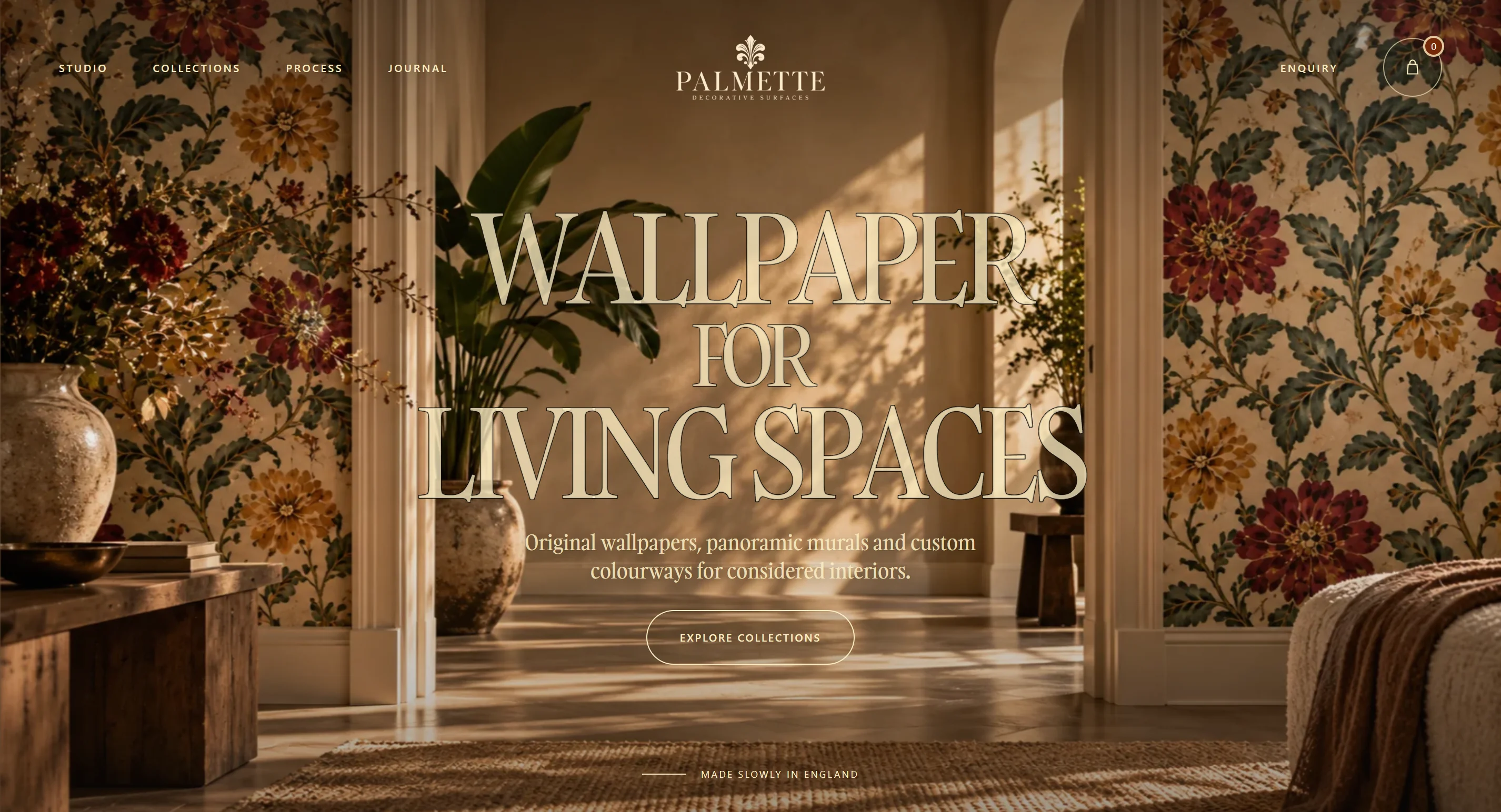 PALMETTE decorative surfaces website